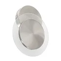 Steinhauer LED Wand- und Deckenleuchte LIDO, indirekt, mit Loch-Diffusor, 8W 2700K 700lm, CRi >90, verstellbar, dimmbar, stahl gebürstet