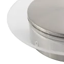 Steinhauer LED Wand- und Deckenleuchte LIDO, indirekt, mit Loch-Diffusor, 8W 2700K 700lm, CRi >90, verstellbar, dimmbar, stahl gebürstet