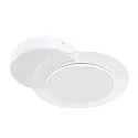 Steinhauer LED Wand- und Deckenleuchte LIDO, indirekt, mit Loch-Diffusor, 8W 2700K 700lm, CRi >90, verstellbar, dimmbar, weiß matt