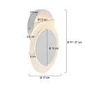 Steinhauer LED Wand- und Deckenleuchte LIDO, indirekt, mit Loch-Diffusor, 8W 2700K 700lm, CRi >90, verstellbar, dimmbar, weiß matt