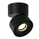 Mexlite LED Deckenstrahler FEZ, 1-flammig, IP20, 8W 2700K 700lm, dreh- und schwenkbar, dimmbar, schwarz matt