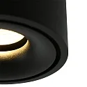 Mexlite LED Deckenstrahler FEZ, 1-flammig, IP20, 8W 2700K 700lm, dreh- und schwenkbar, dimmbar, schwarz matt