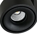 Mexlite ceiling luminaire FEZ 2 flames, oval, swivelling, rotatable, set back IP20, black matt dimmable