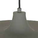 Steinhauer Pendelleuchte KRISIP, Ø 50cm, flach, E27, Metall, grau matt