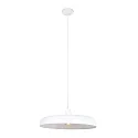 Steinhauer Pendelleuchte KRISIP, Ø 50cm, flach, E27, Metall, weiß matt