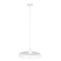 Steinhauer Pendelleuchte KRISIP, Ø 50cm, flach, E27, Metall, weiß matt