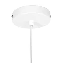 Steinhauer Pendelleuchte KRISIP, Ø 50cm, flach, E27, Metall, weiß matt