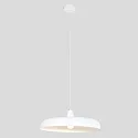 Steinhauer Pendelleuchte KRISIP, Ø 50cm, flach, E27, Metall, weiß matt