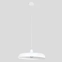 Steinhauer Pendelleuchte KRISIP, Ø 50cm, flach, E27, Metall, weiß matt