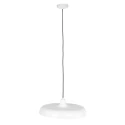 Steinhauer Pendelleuchte KRISIP, Ø 50cm, flach, E27, Metall, weiß matt