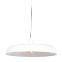 Steinhauer Pendelleuchte KRISIP, Ø 50cm, flach, E27, Metall, weiß matt