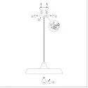 Steinhauer Pendelleuchte KRISIP, Ø 50cm, flach, E27, Metall, weiß matt