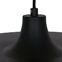 Steinhauer Pendelleuchte KRISIP, Ø 50cm, flach, E27, Metall, schwarz matt