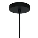 Steinhauer Pendelleuchte KRISIP, Ø 50cm, flach, E27, Metall, schwarz matt