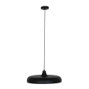 Steinhauer Pendelleuchte KRISIP, Ø 50cm, flach, E27, Metall, schwarz matt