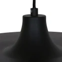 Steinhauer Pendelleuchte KRISIP, Ø 50cm, flach, E27, Metall, schwarz matt