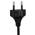 Steinhauer table lamp REFLEXION - Ø 22CM 1 flame, flat, with switch, with plug E27 IP20, black matt 