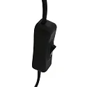 Steinhauer table lamp REFLEXION - Ø 22CM 1 flame, flat, with switch, with plug E27 IP20, black matt 