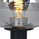 Steinhauer table lamp REFLEXION - Ø 22CM 1 flame, flat, with switch, with plug E27 IP20, black matt 