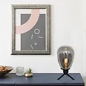 Steinhauer table lamp REFLEXION - Ø 15CM 1 flame, high, with switch, with plug E27 IP20, black matt 