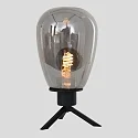 Steinhauer table lamp REFLEXION - Ø 15CM 1 flame, high, with switch, with plug E27 IP20, black matt 