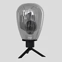 Steinhauer table lamp REFLEXION - Ø 15CM 1 flame, high, with switch, with plug E27 IP20, black matt 