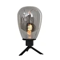 Steinhauer table lamp REFLEXION - Ø 15CM 1 flame, high, with switch, with plug E27 IP20, black matt 