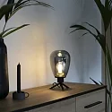Steinhauer table lamp REFLEXION - Ø 15CM 1 flame, high, with switch, with plug E27 IP20, black matt 