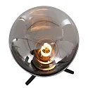 Steinhauer table lamp REFLEXION - Ø 15CM 1 flame, high, with switch, with plug E27 IP20, black matt 