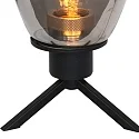 Steinhauer table lamp REFLEXION - Ø 15CM 1 flame, high, with switch, with plug E27 IP20, black matt 