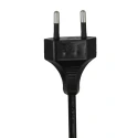 Steinhauer Tischleuchte REFLEXION, Ø 15cm, E27, IP20, mit Schnurschalter, auchglas teilverspiegelt, schwarz matt
