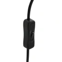 Steinhauer Tischleuchte REFLEXION, Ø 15cm, E27, IP20, mit Schnurschalter, auchglas teilverspiegelt, schwarz matt