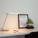 Steinhauer LED Tischleuchte SERENADE, 10W (2200-4000K (CCT) 900lm, neigbar / Kopf drehbar, mit Push-Dimmer, stahl gebürstet