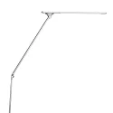 Steinhauer LED Stehleuchte SERENADE, 8W 2200-4000K (CCT) 810lm, mit Gelenkarm + Push-Dimmer, stahl gebürstet / alu