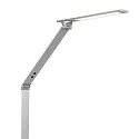 Steinhauer LED Stehleuchte SERENADE, 8W 2200-4000K (CCT) 810lm, mit Gelenkarm + Push-Dimmer, stahl gebürstet / alu