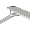 Steinhauer LED Stehleuchte SERENADE, 8W 2200-4000K (CCT) 810lm, mit Gelenkarm + Push-Dimmer, stahl gebürstet / alu