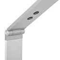 Steinhauer LED Stehleuchte SERENADE, 8W 2200-4000K (CCT) 810lm, mit Gelenkarm + Push-Dimmer, stahl gebürstet / alu