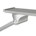 Steinhauer LED Stehleuchte SERENADE, 8W 2200-4000K (CCT) 810lm, mit Gelenkarm + Push-Dimmer, stahl gebürstet / alu