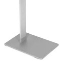 LED Stehleuchte SERENADE, 8W 2200-4000K (CCT) 810lm, mit Gelenkarm + Push-Dimmer, stahl gebürstet / alu