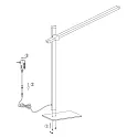 LED Schreibtischleuchte STEKK, 9W 2700K 900lm, mit Gelenkarm + Push-Dimmer