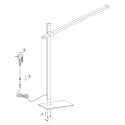 LED Schreibtischleuchte STEKK, 9W 2700K 900lm, mit Gelenkarm + Push-Dimmer
