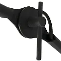 anne light & home Wandleuchte KASKET, E27, mit Gelenkarm + Schnurschalter, schwarz matt