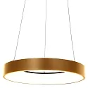 pendant luminaire RINGLEDE - Ø 48CM large, round, direct / indirect IP20, gold dimmable