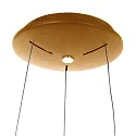 pendant luminaire RINGLEDE - Ø 48CM large, round, direct / indirect IP20, gold dimmable