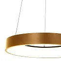 pendant luminaire RINGLEDE - Ø 48CM large, round, direct / indirect IP20, gold dimmable