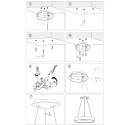 Steinhauer pendant luminaire RINGLEDE - Ø 48CM large, round, direct / indirect IP20, silver brushed dimmable