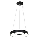 LED Pendelleuchte RINGLEDE, Ø 48cm, 40W 2700K 3600lm, direkt / indirekt, dimmbar, schwarz matt