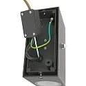 Steinhauer Außenwandleuchte LOGAN, IP54, Up/Down, mit Dämmerungs-Sensor, eckig, inkl 2x GU10 LED 4W 2700K 345lm (schaltbar), Schwarz