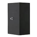 Steinhauer Außenwandleuchte LOGAN, IP54, Up/Down, mit Dämmerungs-Sensor, eckig, inkl 2x GU10 LED 4W 2700K 345lm (schaltbar), Schwarz