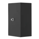 Steinhauer Außenwandleuchte LOGAN, IP54, Up/Down, mit Dämmerungs-Sensor, eckig, inkl 2x GU10 LED 4W 2700K 345lm (schaltbar), Schwarz